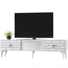 Έπιπλο Τηλεόρασης Varna 475OLV2928 150x29,6x44,6cm White WHITE
