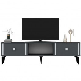 Έπιπλο Τηλεόρασης Doruk 475OLV2930 150x29,6x44,6cm Anthracite-Silver ANTHRACITE-SILVER