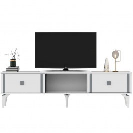 Έπιπλο Τηλεόρασης Doruk 475OLV2932 150x29,6x44,6cm White-Silver WHITE-SILVER