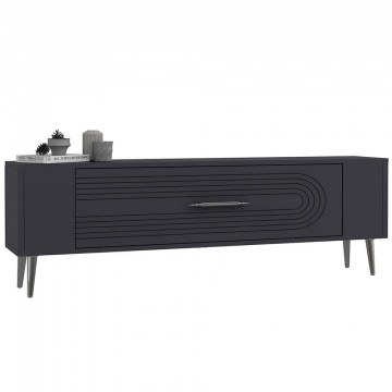 TV Furniture Retrol 475OLV2942 120x26,4x48,2cm Anthracite-Silver