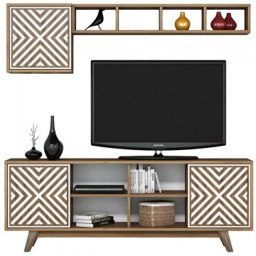 TV Composition Inci 845HCT3068 160x35x56,2cm Walnut-White