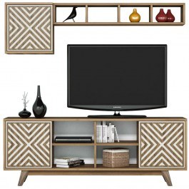 TV Composition Inci 845HCT3071 160x35x56,2cm Walnut-Cream WALNUT-CREAM