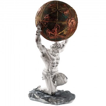 Decorative Statuette Atlas 565TNL1431 30x26x61cm Multi Aberto Design