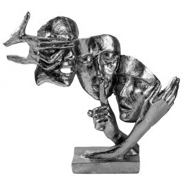 Διακοσμητικές Φιγούρες 565TNL1338 36x10x33cm Silver Aberto Design SILVER