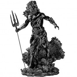 Decorative Statuette Poseidon 565TNL1343 30x20x43cm Black Aberto Design BLACK