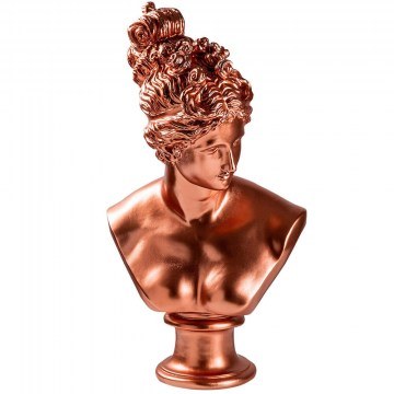Διακοσμητική Προτομή 565TNL1349 30x23x55cm Copper Aberto Design