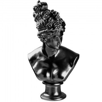 Διακοσμητική Προτομή 565TNL1351 30x23x55cm Black Aberto Design