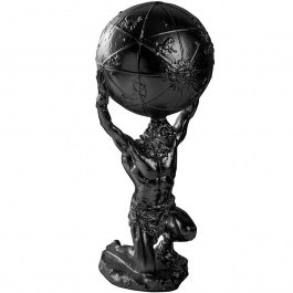 Decorative Statuette Atlas 565TNL1359 13x13x31cm Black Aberto Design BLACK