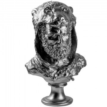 Decorative Bust Hercules 565TNL1362 30x22x49cm Silver Aberto Design