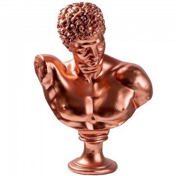 Διακοσμητική Προτομή 565TNL1369 34x24x50cm Copper Aberto Design