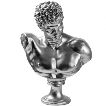 Διακοσμητική Προτομή 565TNL1370 34x24x50cm Silver Aberto Design