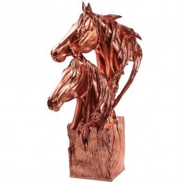 Διακοσμητικά Άλογα 565TNL1373 30x30x61cm Copper Aberto Design COPPER