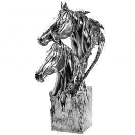 Διακοσμητικά Άλογα 565TNL1374 30x30x61cm Silver Aberto Design SILVER