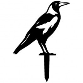 Διακοσμητικό Δαπέδου Κήπου Bird 565TNL1269 32x30cm Black Aberto Design BLACK