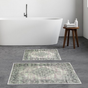 Bath Mats Kt480 299ANR1635 (Set 2pcs) Green-Grey L'Εssentiel Maison