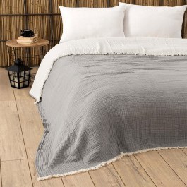 Κουβερλί Muslin Yarn Dyed 194DCH2214 Grey L'Εssentiel Maison GREY