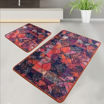 Bath Mats Monica (Set 2pcs) (Set 2pcs) Tile Red L'Εssentiel Maison