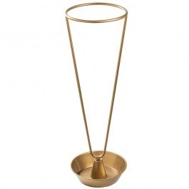 Umbrella Stand 247HFM1227 22x22x70cm Gold Aberto Design GOLD