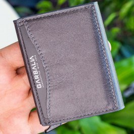 Men's Leather Wallet Smokey 456ZYM1934 21x2x10cm Grey Garbalia GREY