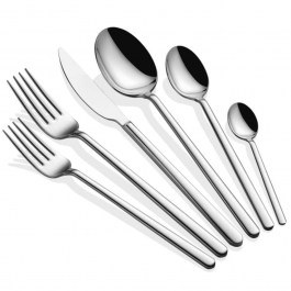 Μαχαιροπίρουνα Allegra (Σετ 36Τμχ) 645DRM1201 Silver Hermia SILVER