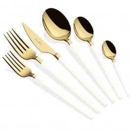Cutlery Carre (Set 36Pcs) 645DRM1231 Gold-White Hermia GOLD-WHITE