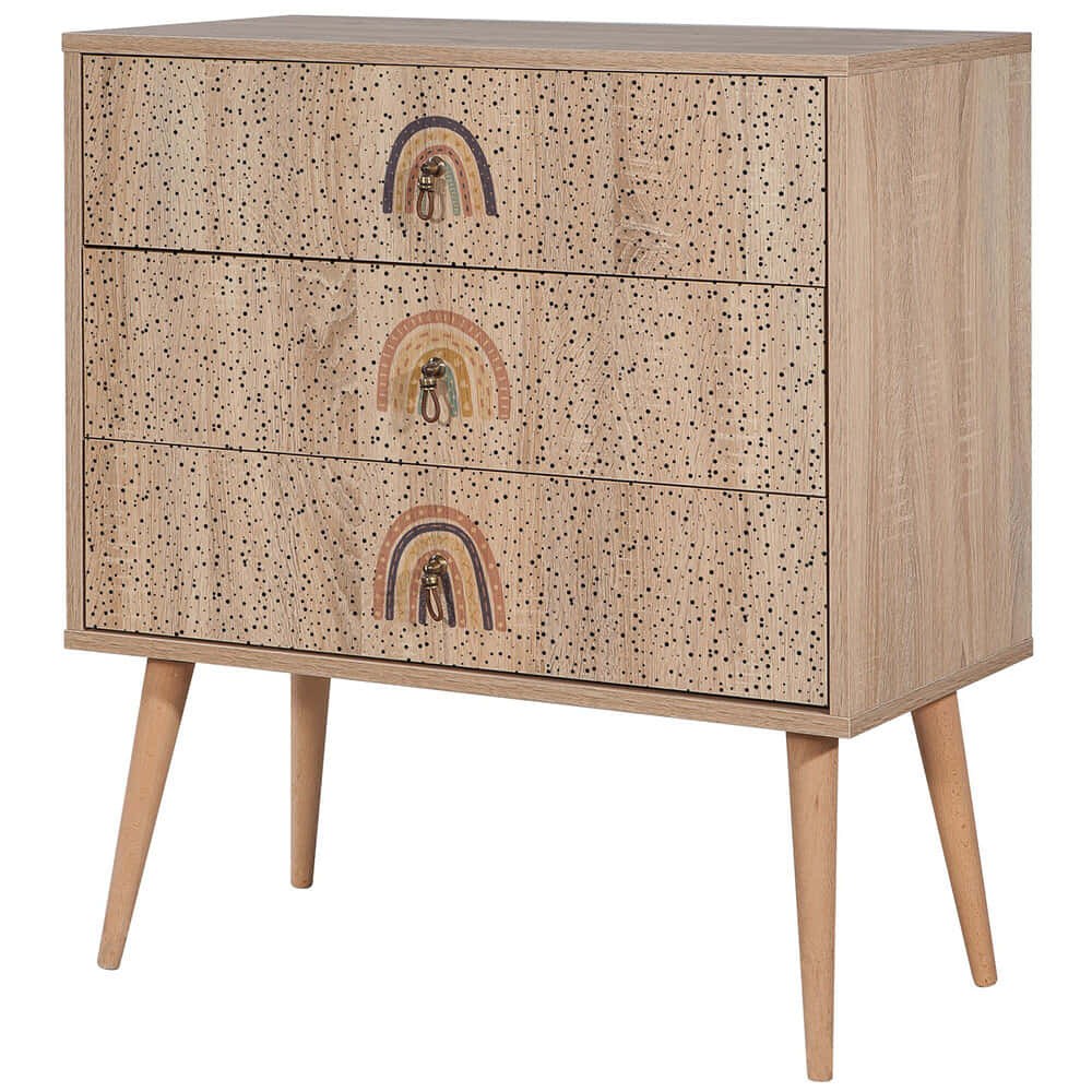 Συρταριέρα — 80 × 40 × 89 cm — Μοριοσανίδα,Ξύλο · Hanah Home · MULTI · Κωδικός designdrops-1383835