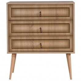 Chest Of Drawers Trio 863SPH3404 80x40x90cm Oak OAK