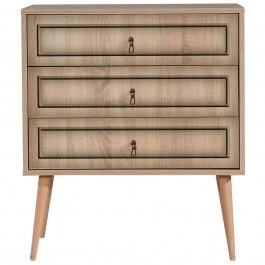 Chest Of Drawers Trio 869VEL3435 80x40x90cm Oak-Sonoma OAK-SONOMA
