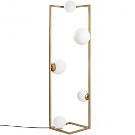 Φωτιστικό Δαπέδου Corner 521SHN1542 35x35x157cm 2xE27/3xE14 40W Gold Opviq GOLD