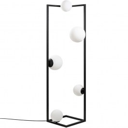 Φωτιστικό Δαπέδου Corner 521SHN2261 35x35x157cm 2xE27/3xE14 40W Black Opviq BLACK