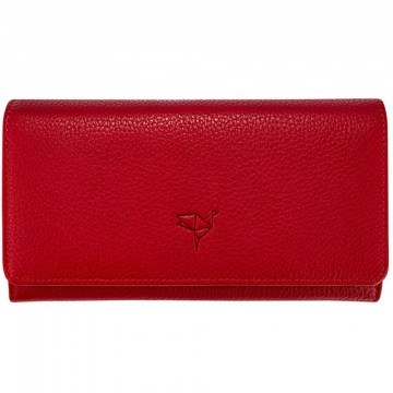 Women's Leather Wallet Angel 456ZYM1112 20x2x10,5cm Red Garbalia
