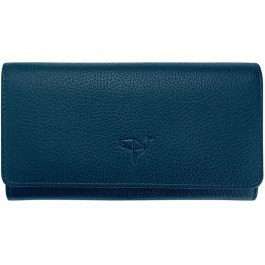 Women's Leather Wallet Angel 456ZYM1587 20x2x10,5cm Petrol Garbalia PETROL