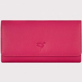 Women's Leather Wallet Angel 456ZYM2186 20x2x10,5cm Fuchsia Garbalia FUCHSIA