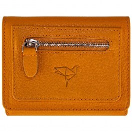 Women's Leather Wallet Moon 456ZYM1332 11x2x8,5cm Mustard Garbalia MUSTARD