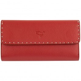 Women's Leather Wallet Paris 456ZYM1371 19x3x10cm Dry Rose Garbalia ROSE
