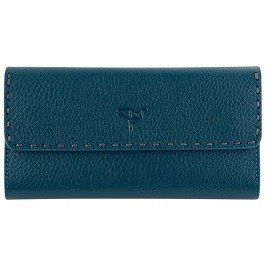 Women's Leather Wallet Paris 456ZYM1377 19x3x10cm Petrol Garbalia PETROL