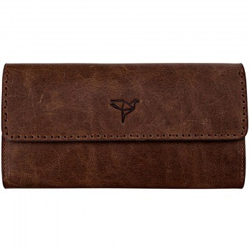 Women's Leather Wallet Pavia 456ZYM1565 19x2x10cm Brown Garbalia
