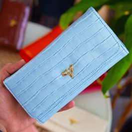 Women's Wallet Lady Croco 456ZYM2083 19,3x2x10,3cm Light Blue Garbalia LIGHT BLUE