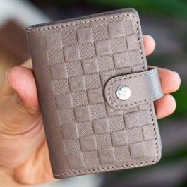 Men's Leather Wallet Pekin 456ZYM2192 8x3x10cm Beige Garbalia BEIGE