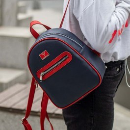 Women's Backpack Oslo 865BMS1132 21x6x13cm Navy Blue-Red Garbalia NAVY BLUE