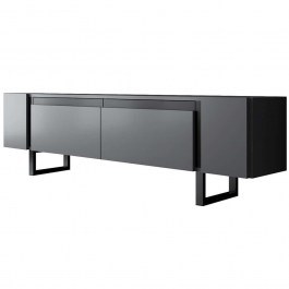 TV Furniture Yildiz 618BLY1275 180x30x50cm Anthracite-Black ANTHRACITE