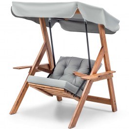 Garden Swing Galata 676HDS1101 113x120x195cm Grey GREY