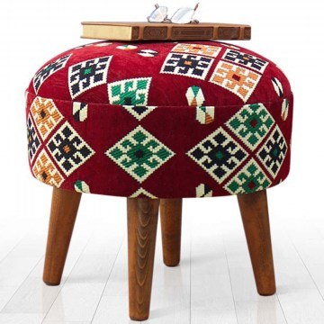 Stool Melik 209FLF1312 46x42cm Multi