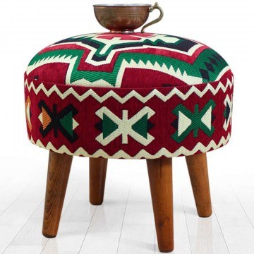 Stool Melik 209FLF1313 46x42cm Multi