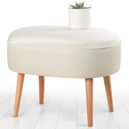 Stool Moile 209FLF1206 63x44x47cm Cream CREAM