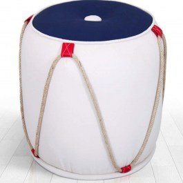 Σκαμπό Fora 209FLF1288 42x44cm Multi-White MULTI-WHITE