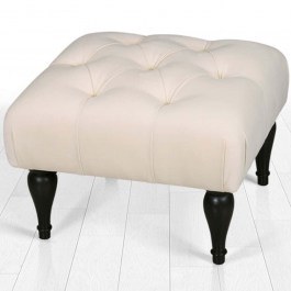 Σκαμπό Floral 209FLF1291 51x46x36cm Cream CREAM