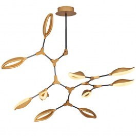 Φωτιστικό Οροφής 414LRC1337 Φ96x110cm 10xLed 7000lm 7W 3000K Gold Opviq GOLD