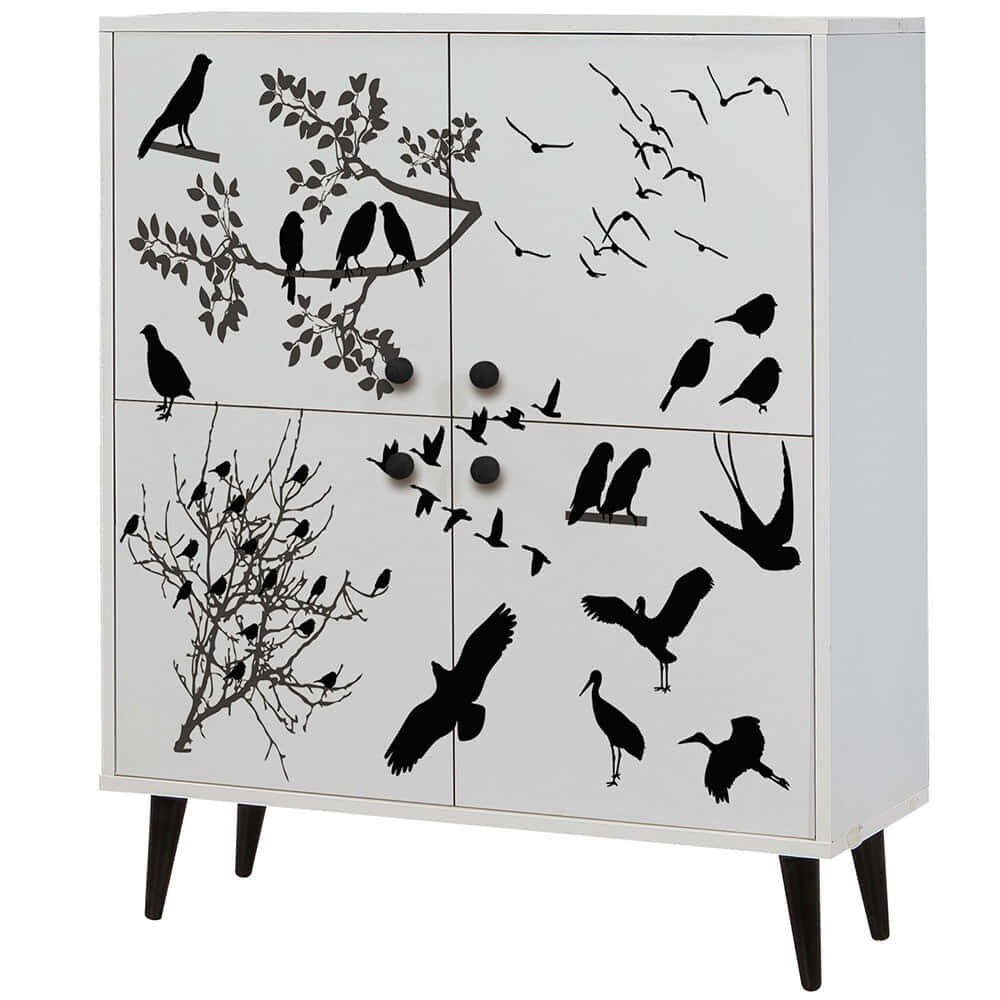 Παπουτσοθήκη - Ντουλάπι Multilux Manyas 869VEL3988 95x36x111cm White-Black
