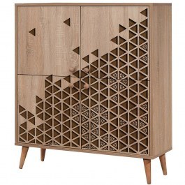 Παπουτσοθήκη - Ντουλάπι Multilux 863SPH3947 95x36x111cm Oak-Brown OAK-BROWN